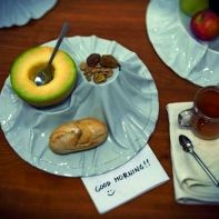Tecido Platter: тарелки с драпировкой. Коллекция фарфоровой посуды "с секретом" от Goncalo Campos