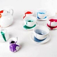 Грязь? Так было задумано! Splashes: креативная посуда с разноцветными кляксами