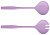 Ложка EMSA 30см. для салата, 2шт. светло-фиолетовая myCOLOURS PARI 509486