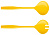 Ложка EMSA 30см. для салата, 2шт. желтая myCOLOURS PARI 509438